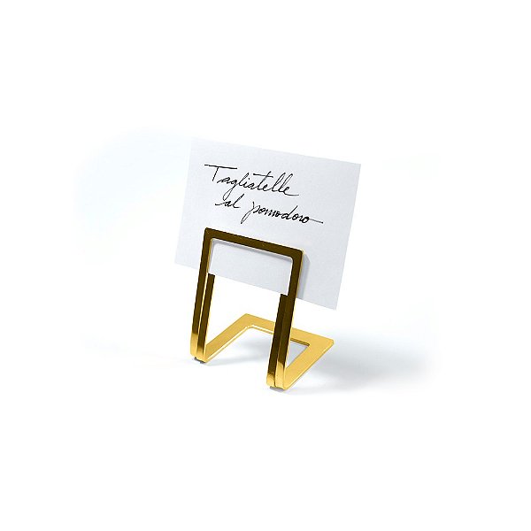 Marcador de Prato Pequeno Linea Ouro 24k - Riva