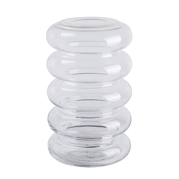 Vaso de Vidro Transparente 5 Ondas