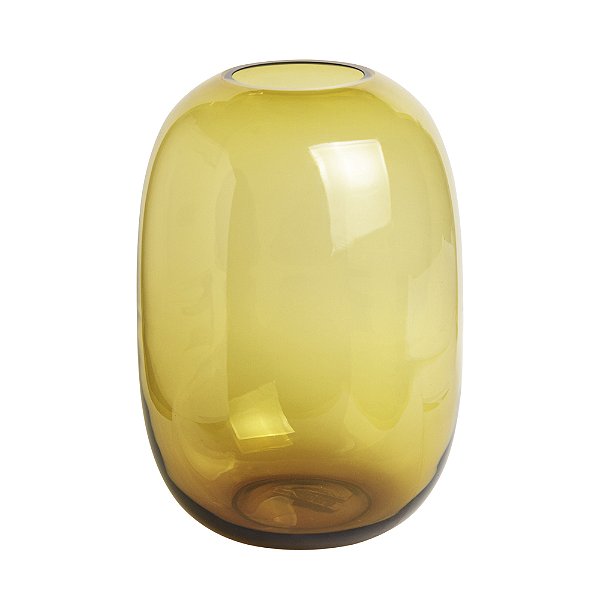 Vaso de Vidro Âmbar
