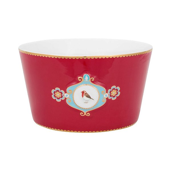 Tigela 15 Medallion Vermelho - Love Birds - Pip Studio