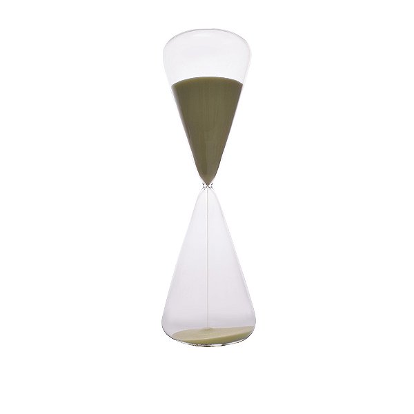 Ampulheta Transparente com Areia Bege 29,5 cm