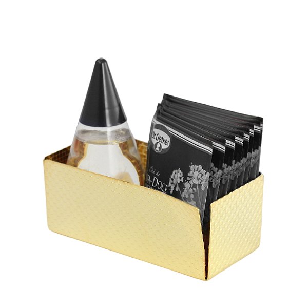 Porta Açúcar/Adoçante Pequeno Ritratto Sarezzo Ouro 24k - Riva