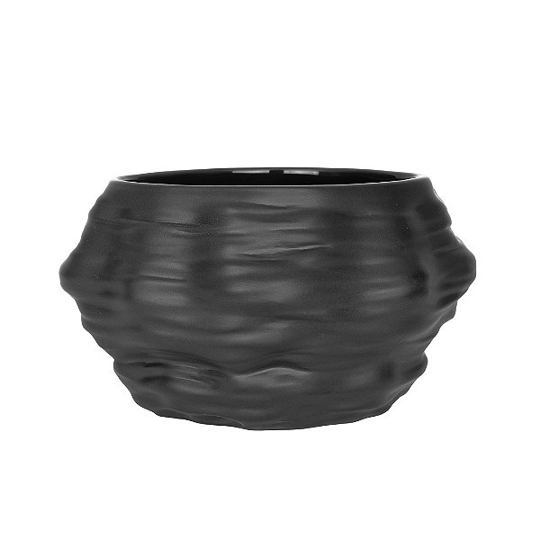 Cachepot Mineral P Preto Holaria