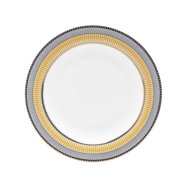 Conjunto 6 Pratos Sobremesa 23 cm Strauss Cortês Gold Star