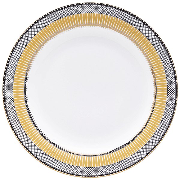 Conjunto 6 Pratos Rasos 28 cm Strauss Cortês Gold Star