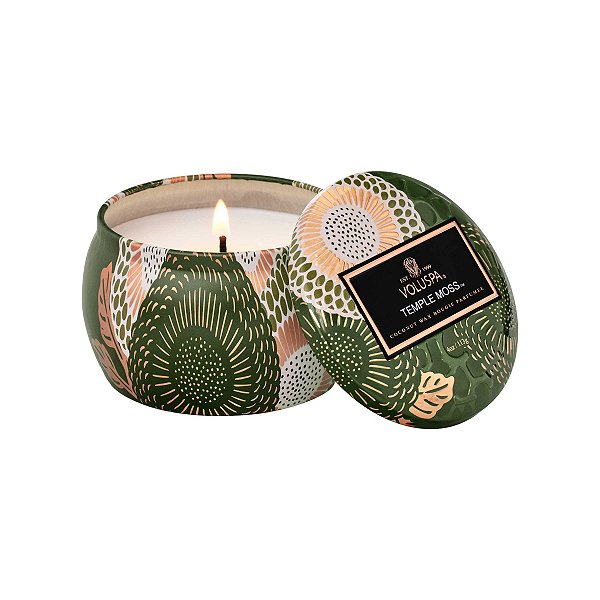 Mini Vela Voluspa Lata 25h Temple Moss
