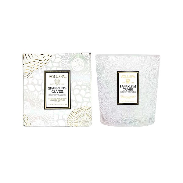 Vela Voluspa Copo Vidro Classico 60h Sparkling Cuvee