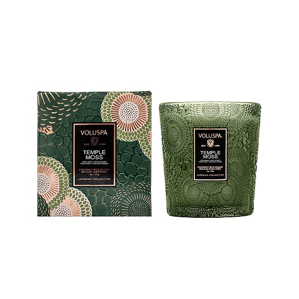 Vela Voluspa Copo Vidro Classico 60H Temple Moss