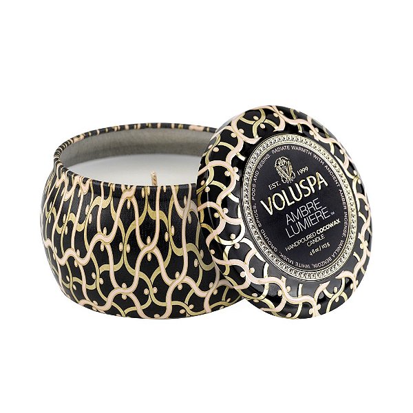 Mini Vela Voluspa Lata 25h Ambre Lumiere