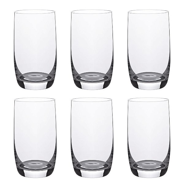 Jogo de 6 Copos em Cristal Strauss para Água 235 ml