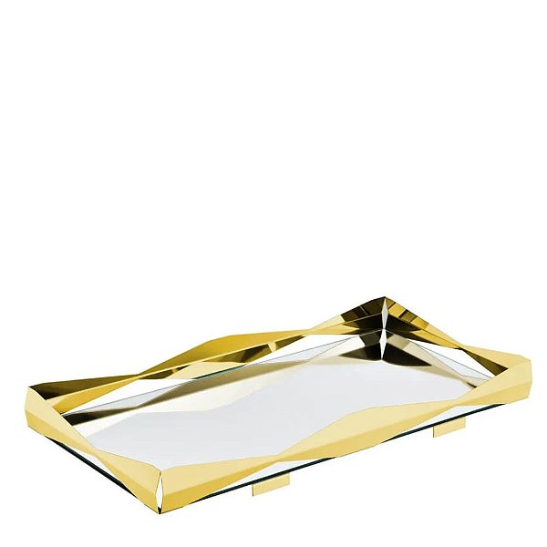 Bandeja Bar Origami Ouro 24k - Riva