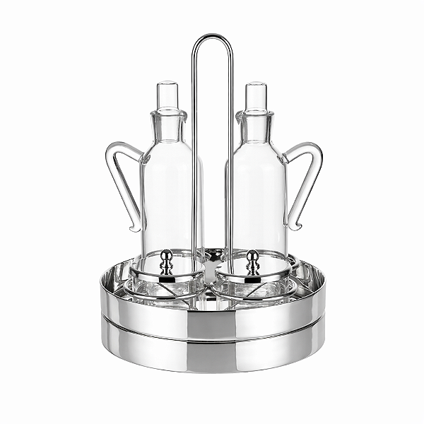 Galheteiro com Alça Prata - Shefield Plate