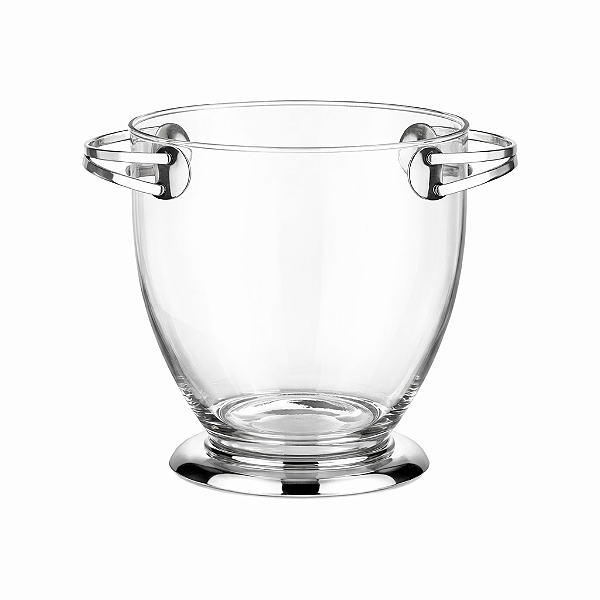 Balde com Alça Curva Prata - Shefield Plate