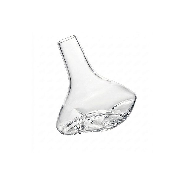 Vaso Inclinado Transparente - Cristais Di Murano