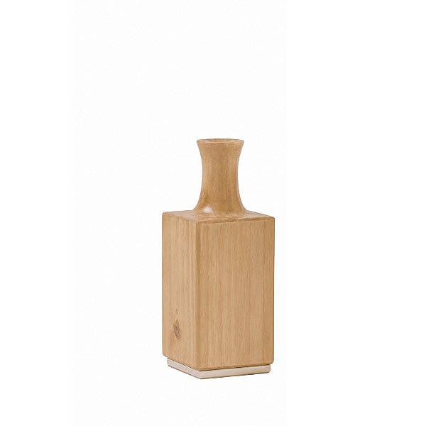 Vaso Decorativo Garrafa Madeira P