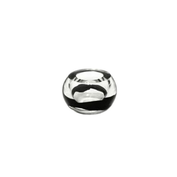 Bowl Cristal Faixa Lapidado Preto