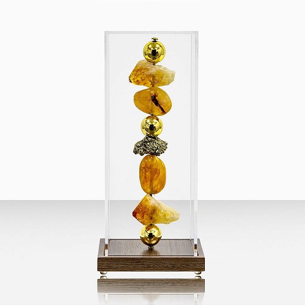 Escultura com Pedras e Metais Zaira G
