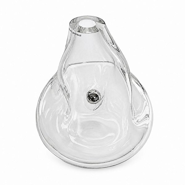 Vaso Amorfo Horizontal G com Esfera Pirita