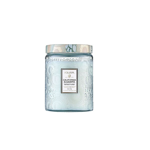 Vela Voluspa Pote Vidro 100h Relevo California Summers