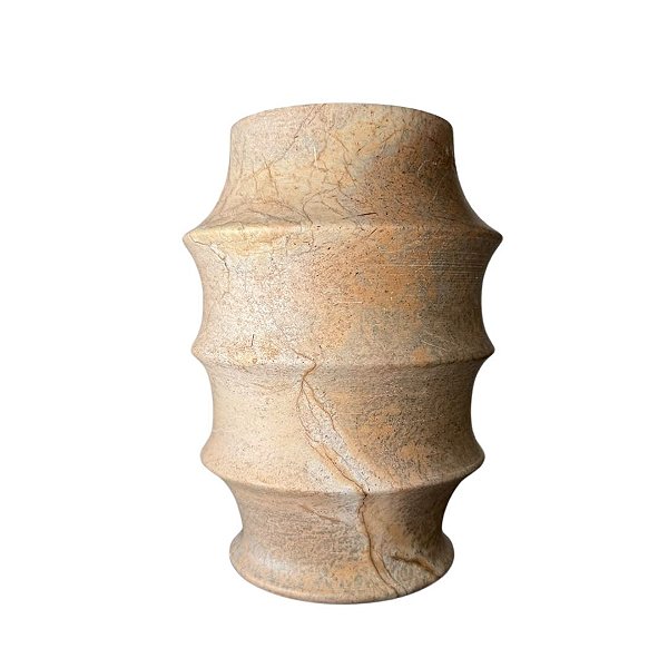 Vaso Ondas em Pedra Sabão