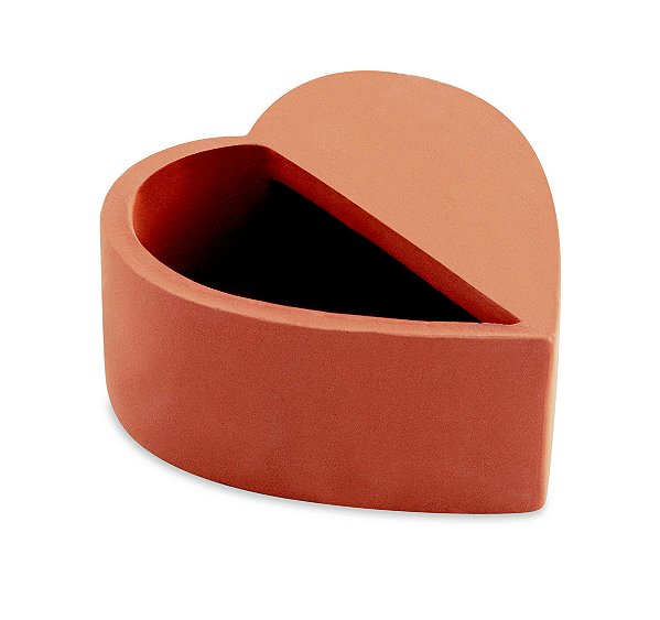 Cachepot Coração Terracota em Cimento