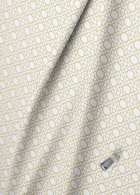 Tecido Microfibra Estampa Digital Arabesco Quadros 1,55m de Largura