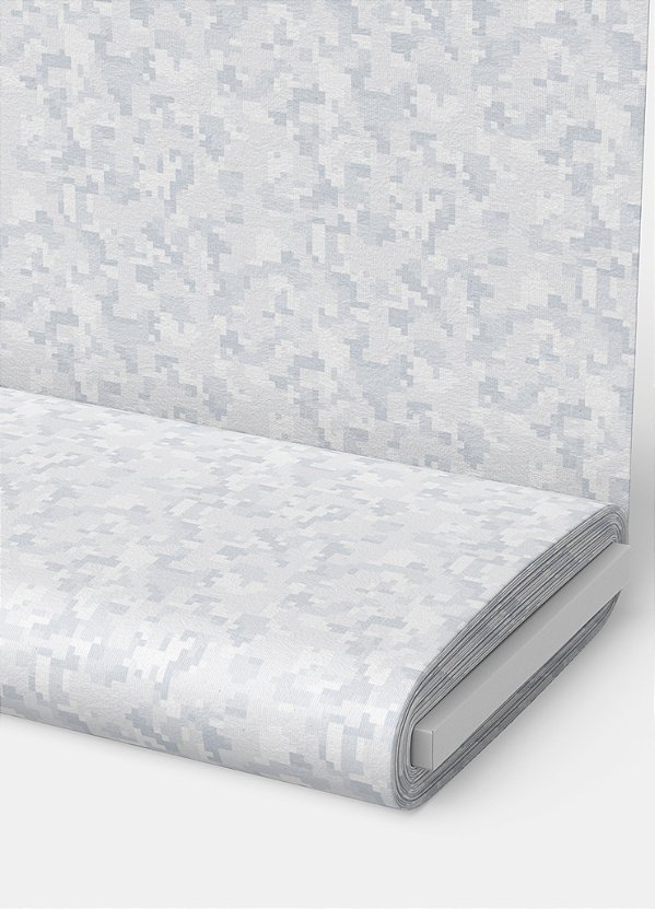 Tecido Microfibra Estampa Digital Camuflado Pixel Branco 1,55m de Largura