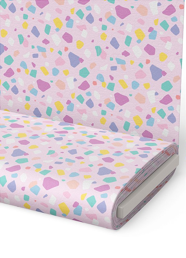 Tecido Microfibra Estampa Digital Vitrais 1,55m de Largura