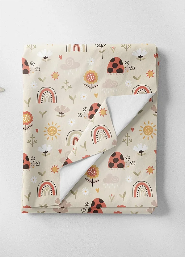 Tecido Microfibra Estampa Digital Caracol 1,55m de Largura