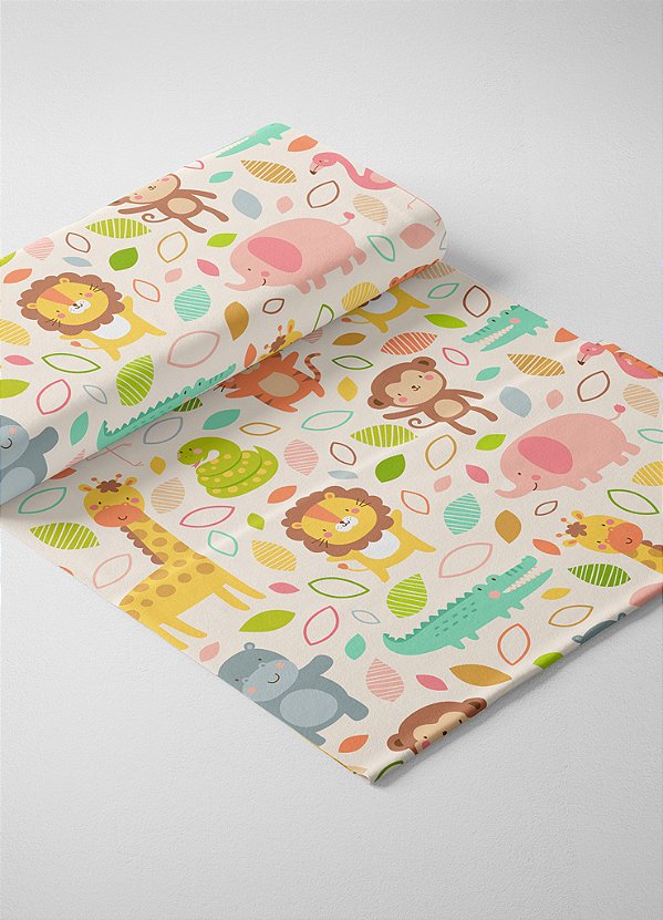 Tecido Microfibra Estampa Digital Selvinha 1,55m de Largura