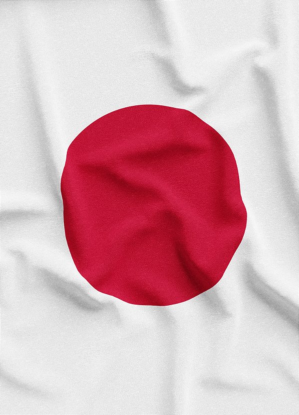 Tecido Microfibra Estampa Digital Bandeira do Japão 1,55m de Largura