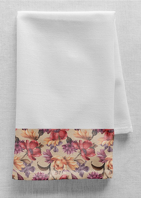 Tecido Microfibra Estampa Digital Flores 1,55m de Largura