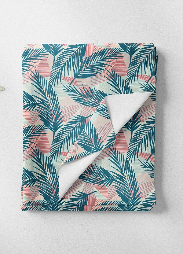 Tecido Microfibra Estampa Digital Coqueiro Verão 1,55m de Largura