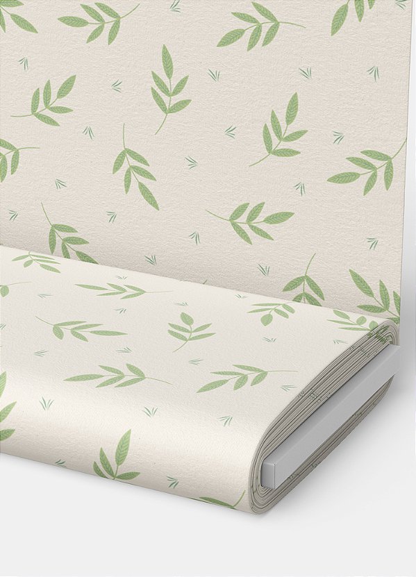 Tecido Microfibra Estampa Digital Raminho Fundo Palha 1,55m de Largura