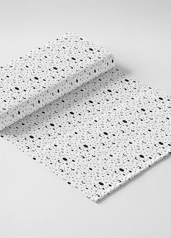 Tecido Tricoline Estampa Digital Astros 1,50m de Largura