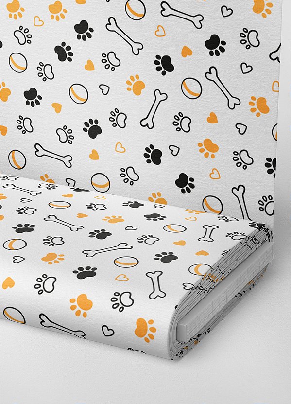 Tecido Oxford Estampa Digital Cachorrinho 1,55m de Largura