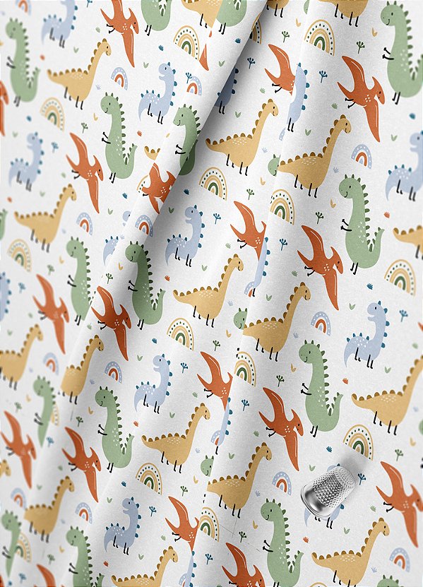 Tecido Oxford Estampa Digital Jurássico 1,55m de Largura