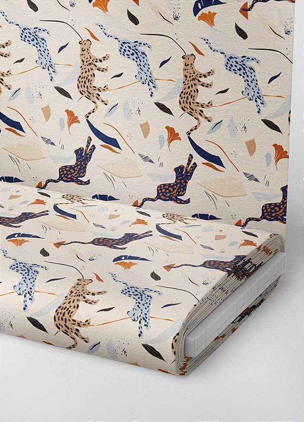 Tecido Oxford Estampa Digital Onças 1,55m de Largura