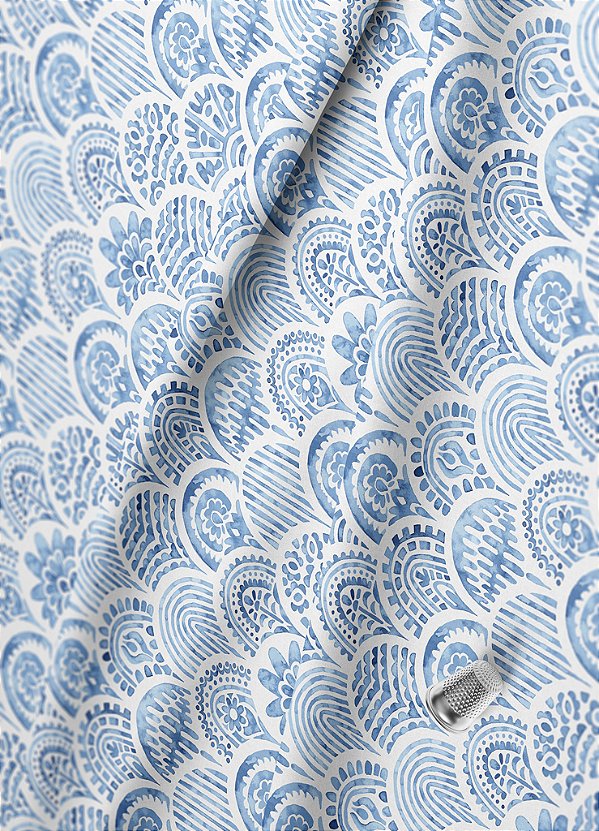 Tecido Oxford Estampa Digital Arabesco Maré 1,55m de Largura