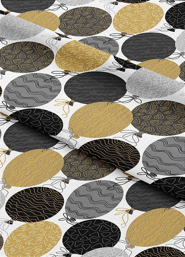 Tecido Oxford Estampa Digital Balõezinhos Coloridos 1,55m de Largura