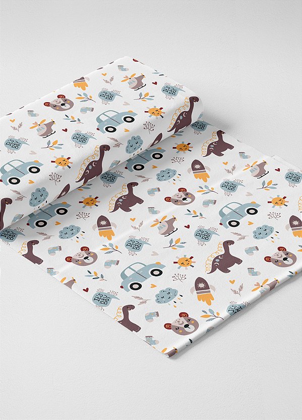 Tecido Oxford Estampa Digital Boy 1,55m de Largura