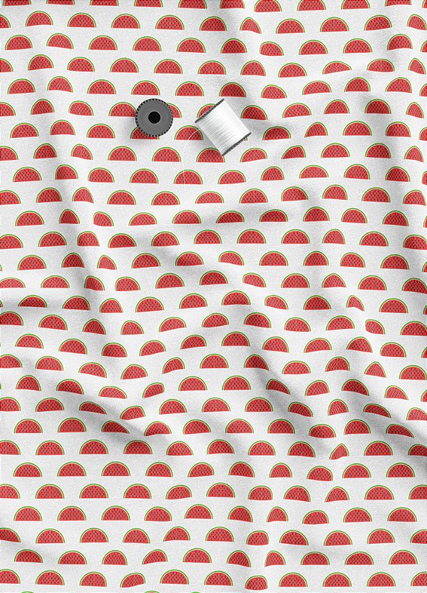 Tecido Oxford Estampa Digital Fatias de Melancia 1,55m de Largura