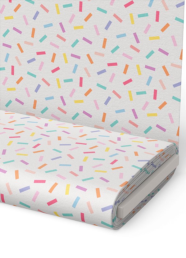 Tecido Oxford Estampa Digital Confeitos Coloridos 1,55m de Largura