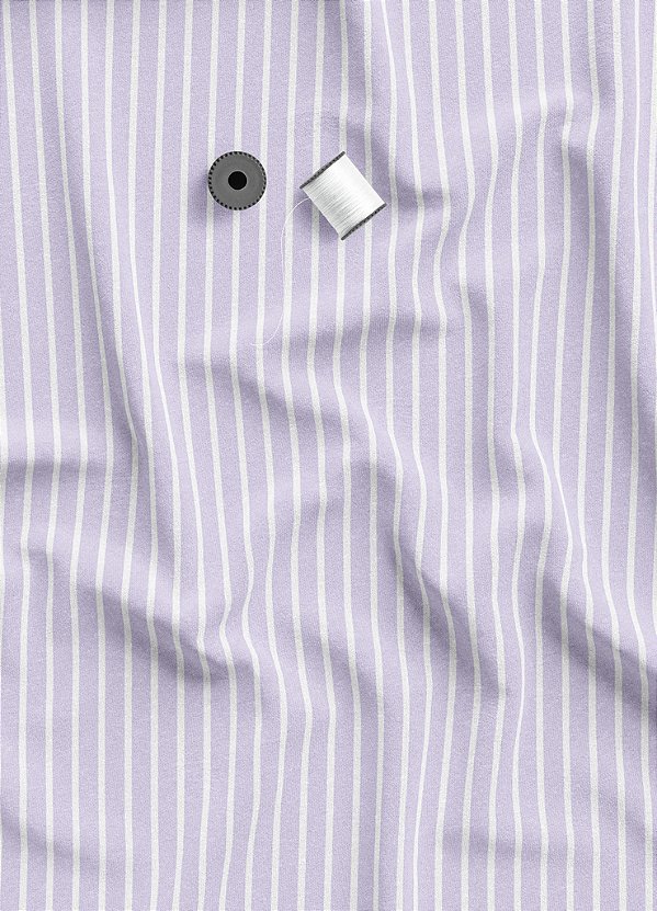 Tecido Oxford Estampa Digital Linha Branco e Lilas 1,55m de Largura