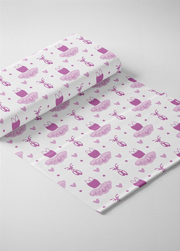 Tecido Oxford Estampa Digital Roupinha de Bailarina 1,55m de Largura