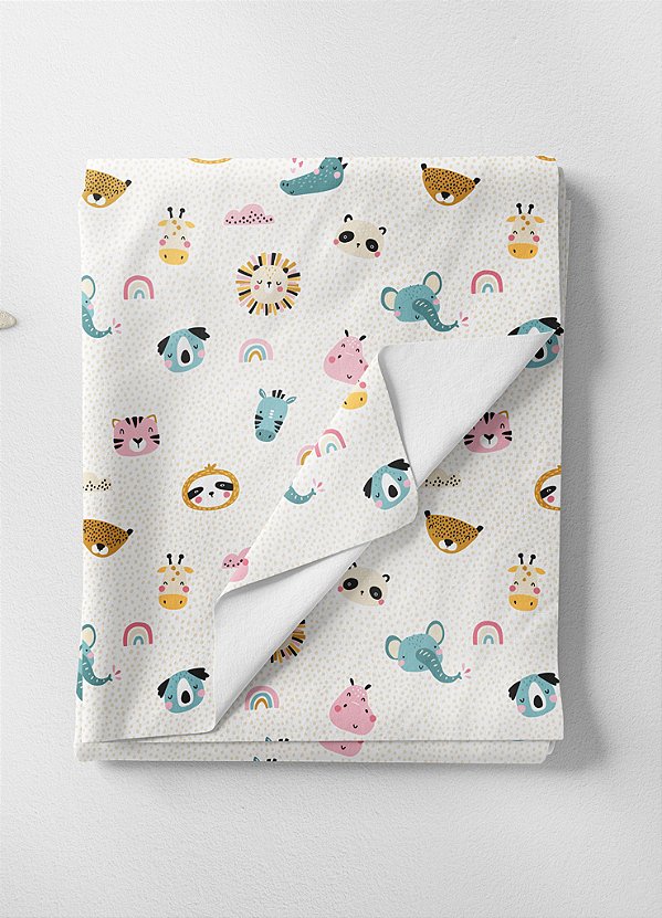 Tecido Oxford Estampa Digital Bichinhos e Pintinhas 1,55m de Largura