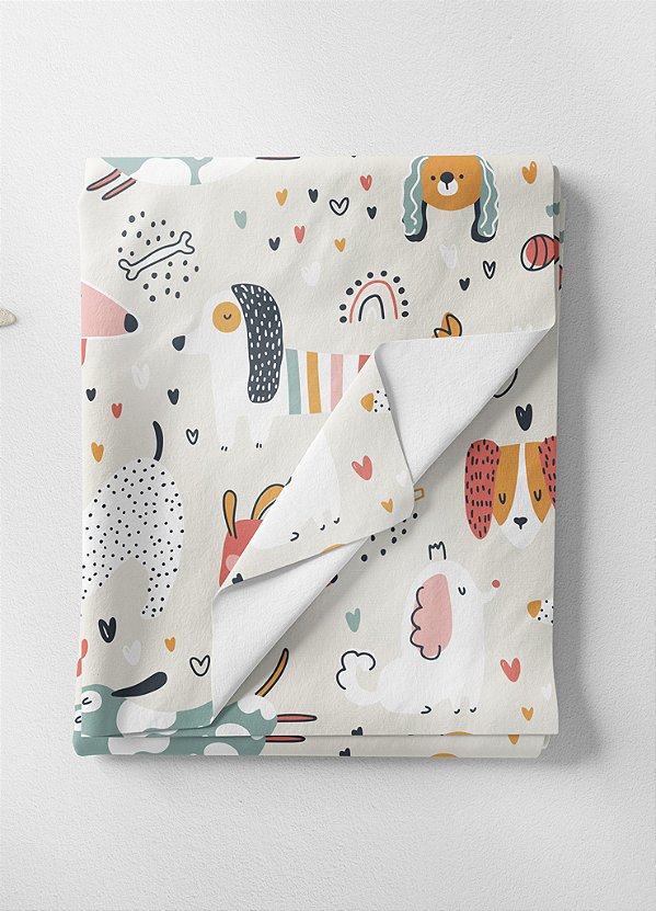 Tecido Oxford Estampa Digital Doguinhos 1,55m de Largura