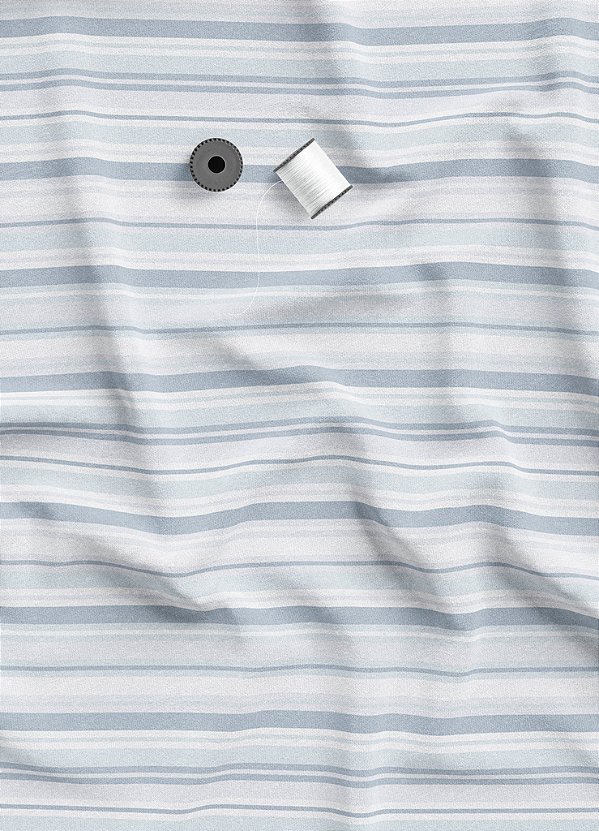 Tecido Oxford Estampa Digital Listras Tons De Azul 1,55m de Largura