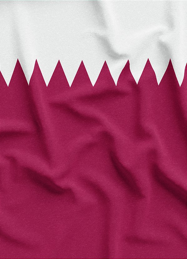 Tecido Oxford Estampa Digital Bandeira do Catar 1,55m de Largura