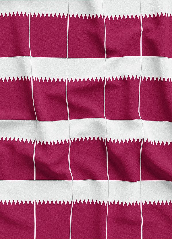 Tecido Oxford Estampa Digital Bandeirinhas do Catar 1,55m de Largura